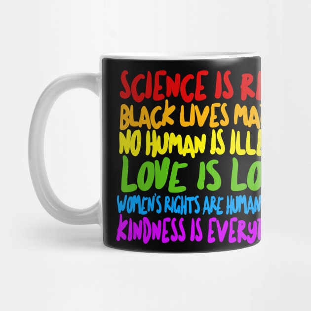 Science Is Real - Human Rights Typographic Design by DankFutura